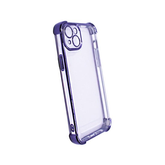 Hard Silicone Case with Camera Lens Q Series for Apple iPhone 13 Purple